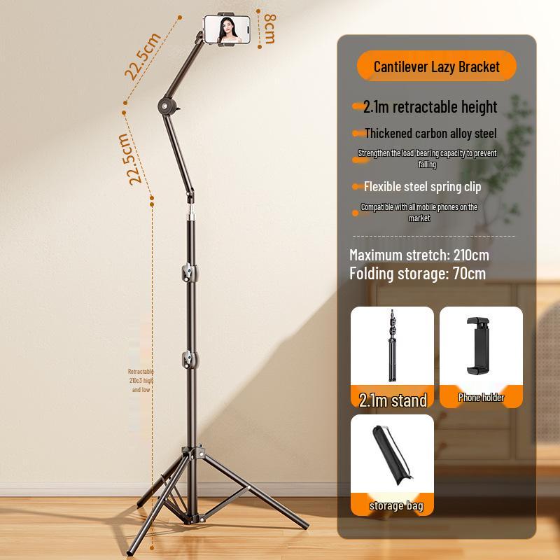 Floor-mounted Mobile Phone Live Streaming & Photography Tripod Bracket