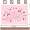 Party Backdrop Flat Feliz Cumpleaos Events Wedding Coming Ceremony Four Season Event Photo Background Front Door Decor Theme Theme Theme