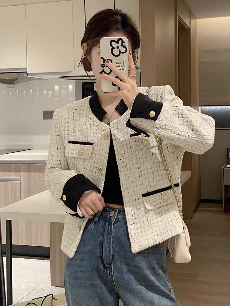 French Temperament Socialite Xiaoxiangfeng Jacket Women's Clothing Autumn and Winter High-end Small Short Casual Versatile Top