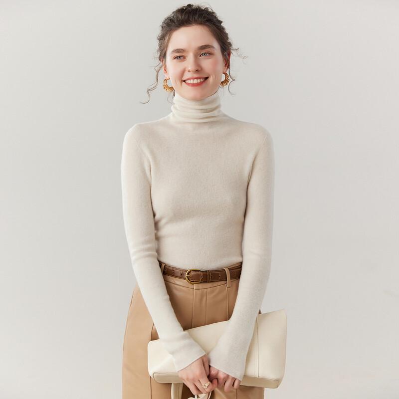 Women's Cashmere Blend Turtleneck Sweater