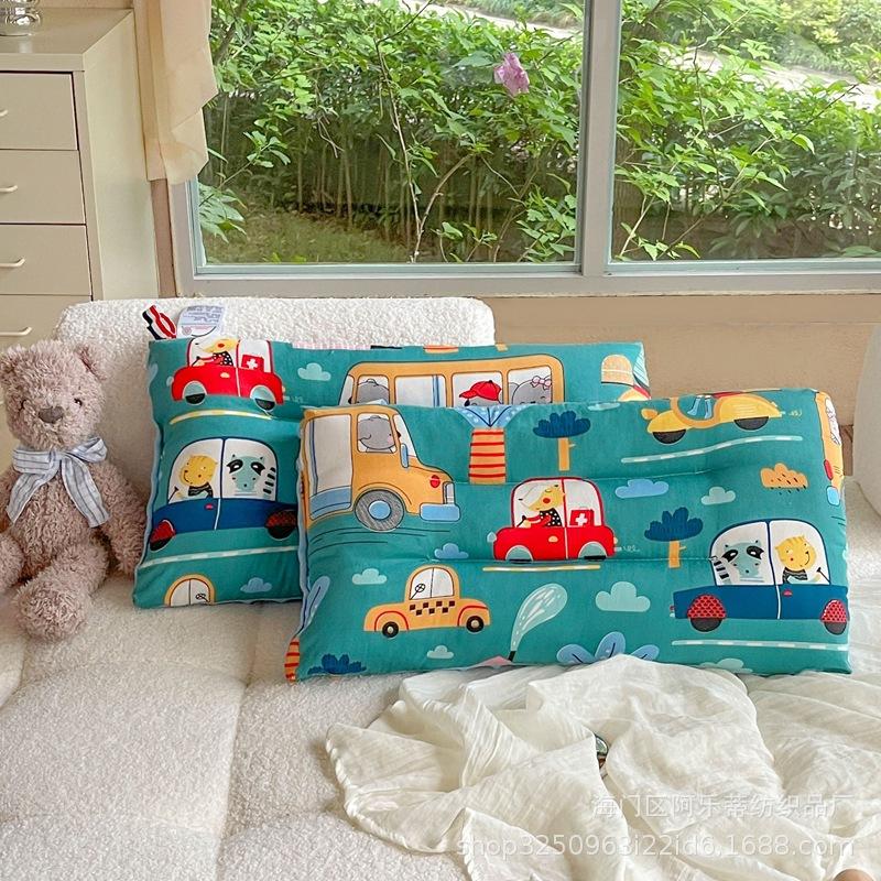 Cotton Cartoon Children's Pillow Core Soothing Beanie Pillow Removable Washable Kindergarten Children Adult Pillow