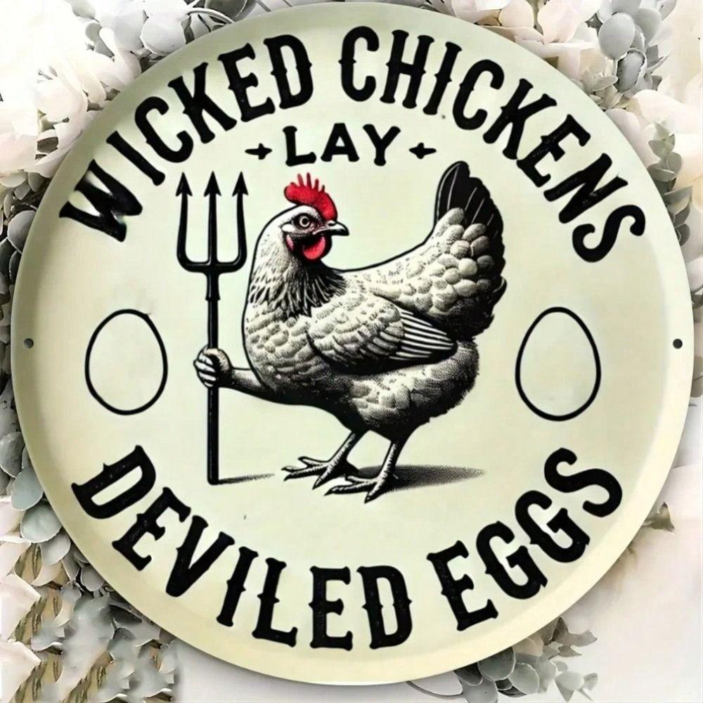 Vintage Metal Tin Sign Retro Wall Art Decor 20x20cm