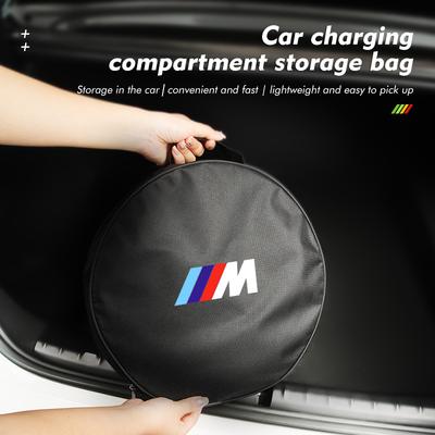 Araç Şarj Edilebilir Tabanca Şarj Kablosu Saklama Çantası Otomatik Aksesuarlar E90 E60 E46 E39 F30 F10 E87 X3 X4 X5 X1 G30 G20 E91 E92
