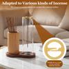 2 In 1 Incense Holder for Sticks Anti-Ash Flying Incense Burne with Glass Ash Catcher and Sticks Organizer for Meditation Yoga