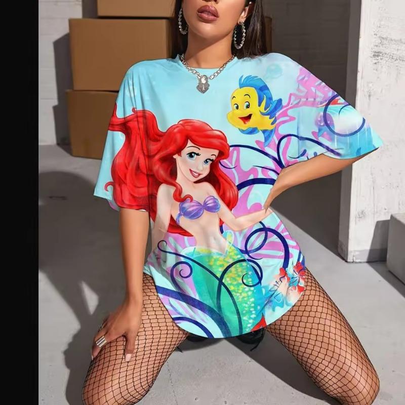 Women's T-Sleeve Geometric Color Matching Pattern Printing Bohemian Style Retro Ethnic Elements Short-Sleeved Women's Clothing