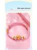 Lucky Puppy Gold-Plated Braided Bracelet - Handmade Birthday Gift for Girlfriend or Wife