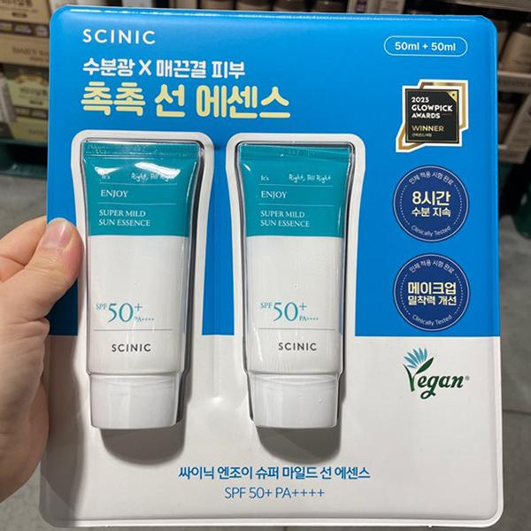 Scinic Enjoy Super Mild Sun Essence 50ml + 50ml One thing