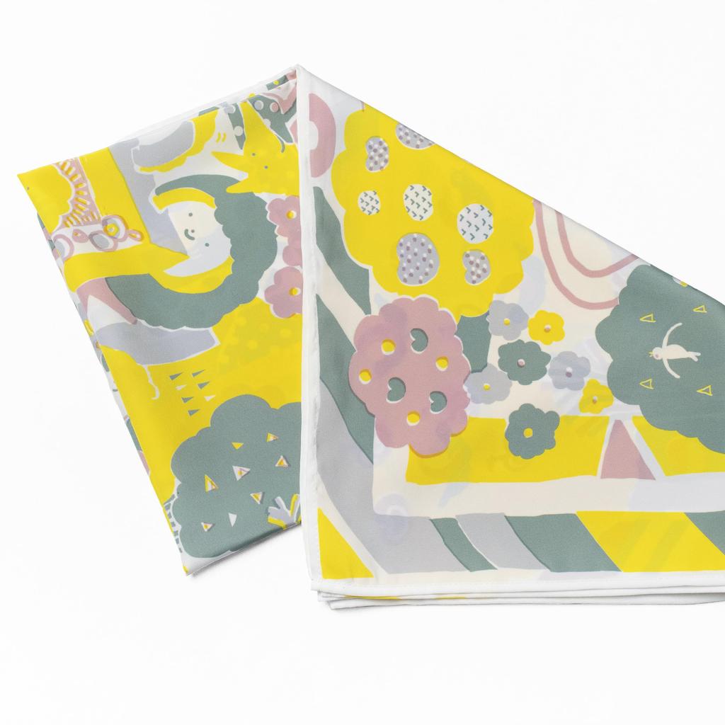 Asakura Senpu Ultra Furoshiki Plain Weave Water-Repellent (Wrapping Cloth) "Nagare" "Kurukuru Sekai"