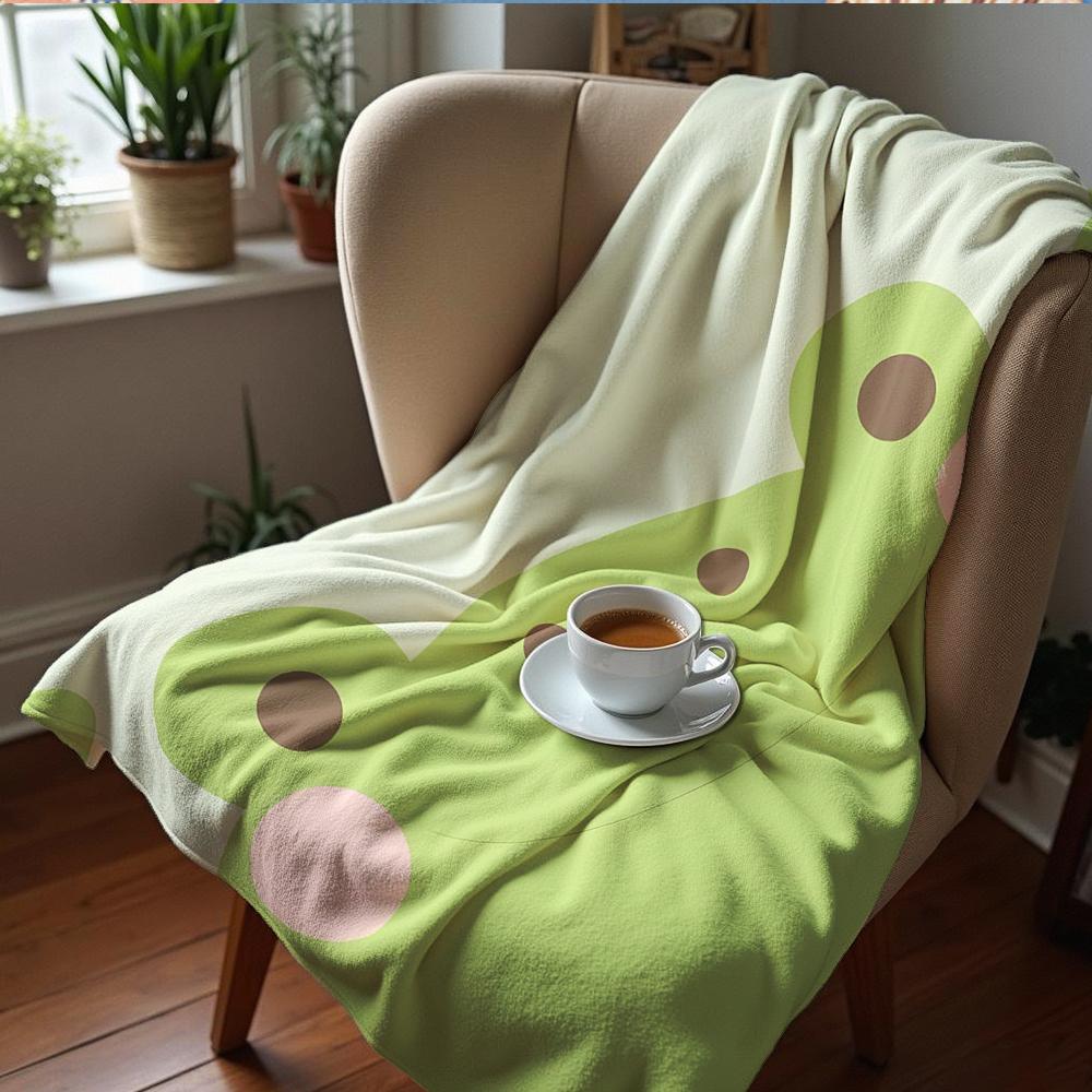 Soft Blue Snow Motif Cartoon Anime Print Flannel Blanket Soft Warm Throw for Kids Bedroom Sofa Christmas Office Car