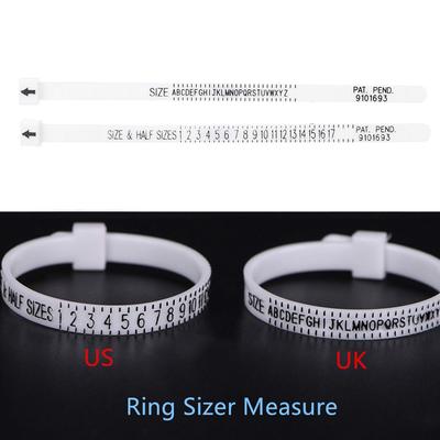 Men and Womens Sizes A-Z UK/US Ring Sizer Measure Finger Gauge Genuine Tester Wedding Ring Band