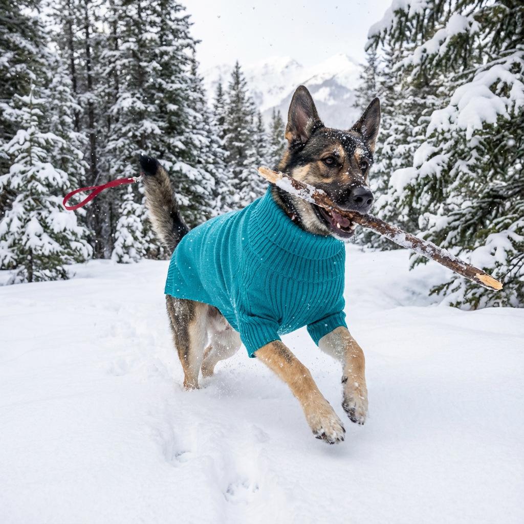 Extra Large High Neck Knitted Dog Sweater with Legs for Autumn/Winter (4XL-5XL)