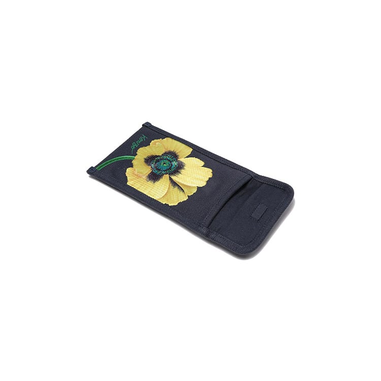 Kenzo Nigo Drop4 POPPY Flower Cow Leather Shoulder Bag Men's Marine Blue FC65PM919F31-76