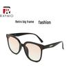 2023 Trendy Oversized Black Sunglasses: Unisex and Slimming, Popular Celebrity Style