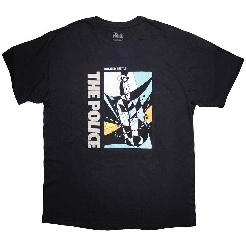 Rockoff Trade Men s The Police Message in A Bottle T-Shirt, Blue (Navy), Large 2XL