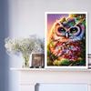 Full Square/round Diamond Art Painting Owl Cartoon 5d Diy Embroidery Mosaic Animal Crystal Wall Sticker Decor Home