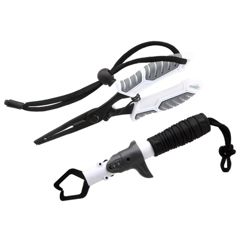 Fly Fishing Tool Fish Gripper Fishing Pliers Mutifunction Line Cutter Hook Remover Fish Lip Gripper with Handle