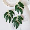 50/100pcs Green Silk Flowers Willow Leaves Diy Gift Festival Decoration Wreaths Home Table Wedding Accessories Artificial Plants