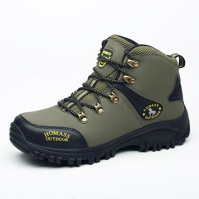 Scarpe da Esterno Uomo High Top Trekking Botas Pelle Uomo Stivali da Esterno Per Uomo e Donna Montagna Comodi Scarponi da Escursionismo