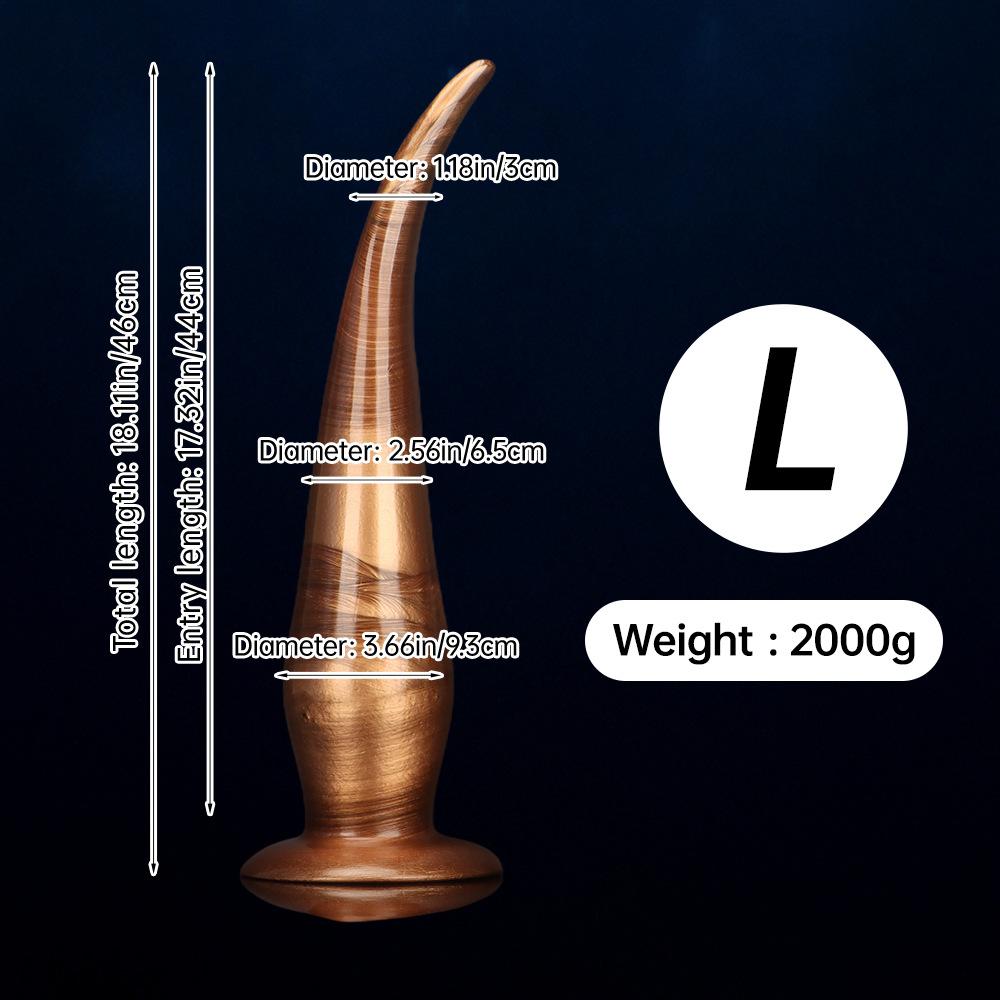 PVC Extra Long Anal Plug Dildo Sex Toy Masturbator for Men and Women Strap On Penis Realistic Dick