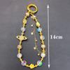 Sparkling Diamond Saturn Mobile Phone Chain Universal  Light Luxury Phone Anti Loss Lanyard Phone Short Wrist Strap