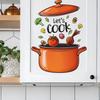 1 Pc Cartoon Kitchen Wall Stickers Cooking Art For Home Decor Removable Self-Adhesive Vinyl Stickers Wall Decals