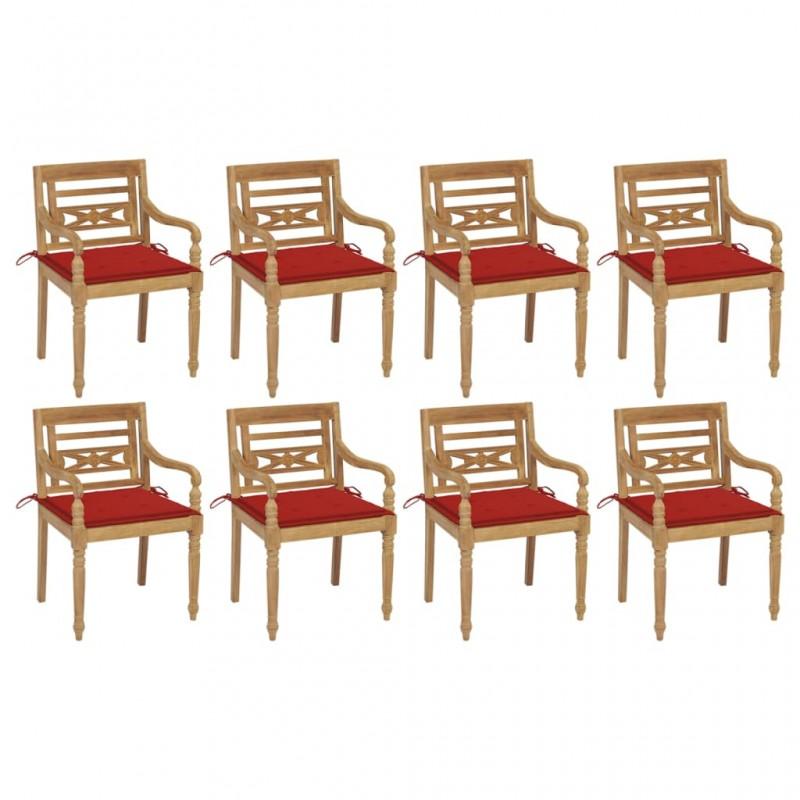 Day and Night - Day and Night Batavia Chairs 8 Units Solid Teak Wood with Cushions