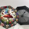 1PC fairy stained glassAutomatic Open/Close Umbrella with Windproof, 8-Rib Sturdy Canopy, Durable Ribs, Fashionable Design, Outdoor Accessory, Fun Pri