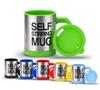 14oz 400ml doppelwandiger Edelstahl-Milchbecher mit Deckel und Griff für Kinder und Erwachsene, Kaffeebecher, automatischer Selbstmischbecher