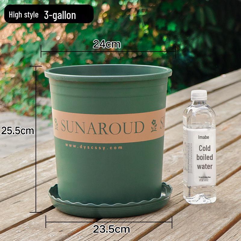 Durable Plastic Resin Plant Pot for Small Succulents & Large Bonsai, Breathable & Thickened for Balcony or Desktop Use.