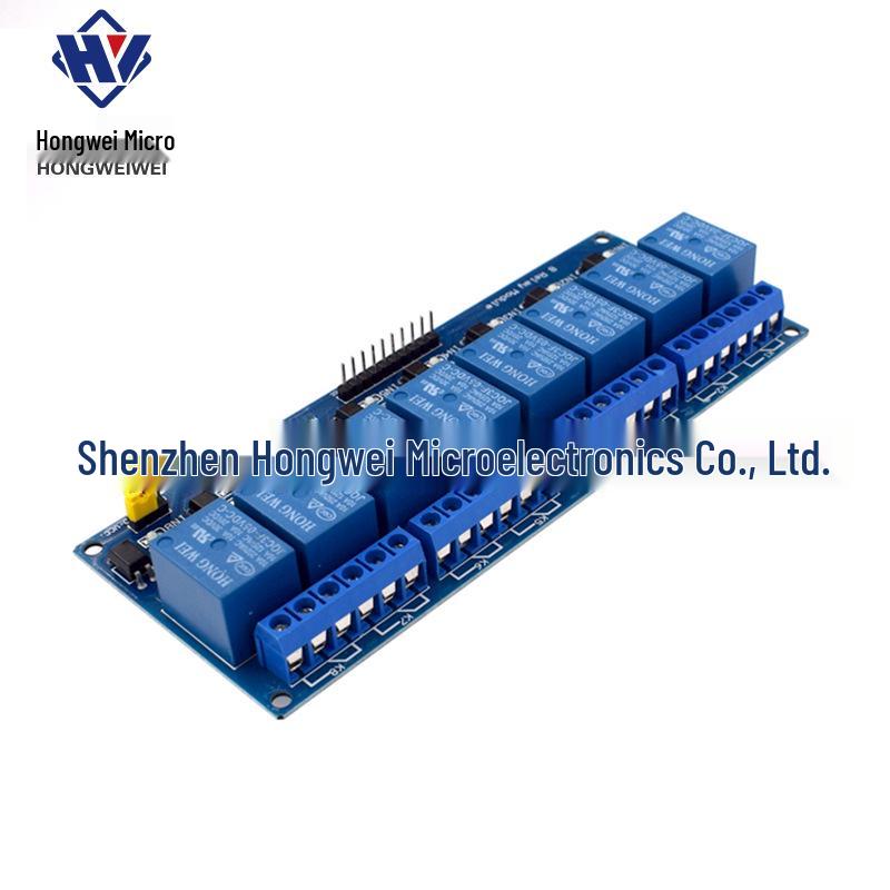 8-Channel DC5V Relay Module with Optocoupler and Indicator Lights