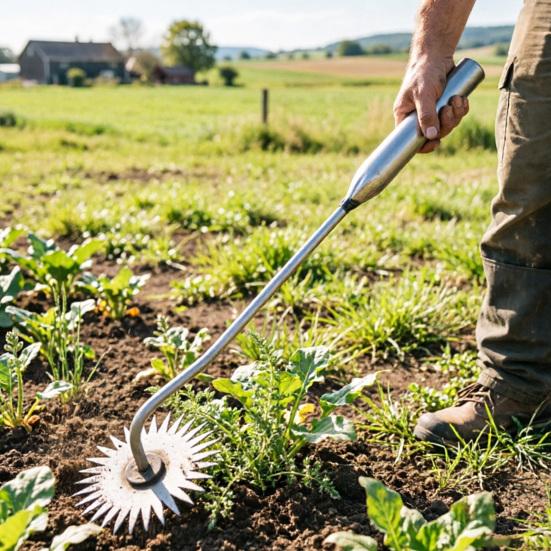 Hand-Unkrautstecher mit 360-Grad drehbarem Kopf Unkrautzieher mit ergonomischem Griff Manuelles Unkrautentfernungswerkzeug zum Ausreißen von Löwenzahn Distel Garten Rasen Terrasse