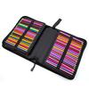 Large Capacity Student Pencil Case 2-Layer Organizer 72-Hole Fits 72-96 Pencils School Office Artist Use H-002 Basic Packaging