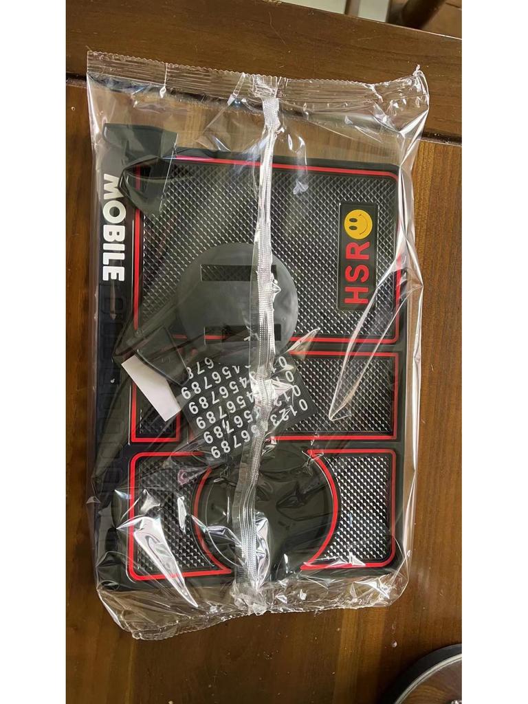 Car Multi-Function Phone Holder & Non-Slip Mat with Creative License Plate Storage (4-in-1)