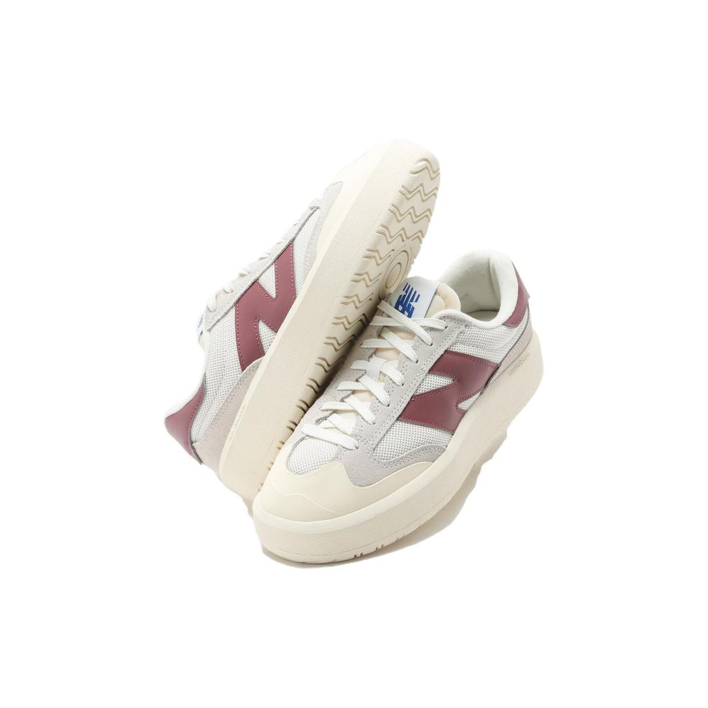 New Balance CT302 Beige Red Unisex Sneakers Cream CT302RE