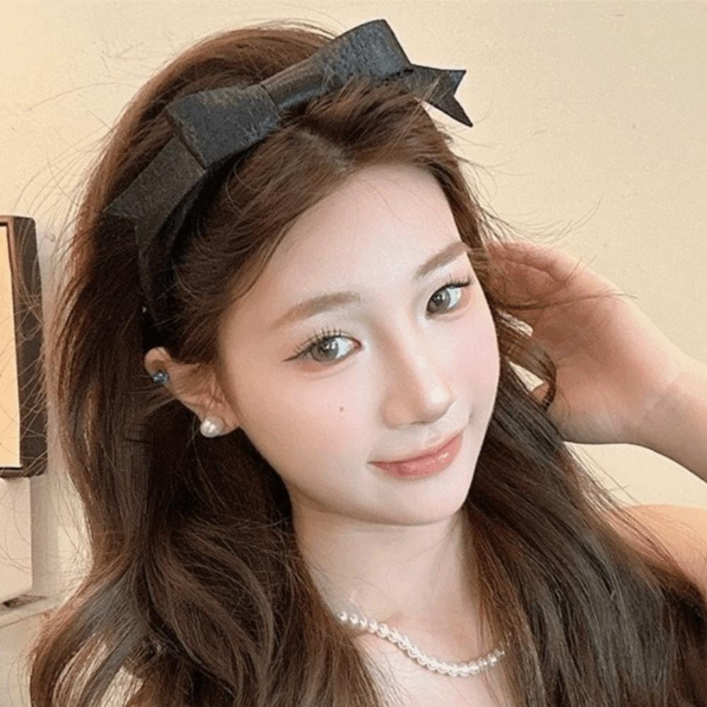 Thin Balletcore Hair Band Non-Slip Women Hairband Sweet Bow Headband  Hair Accessories