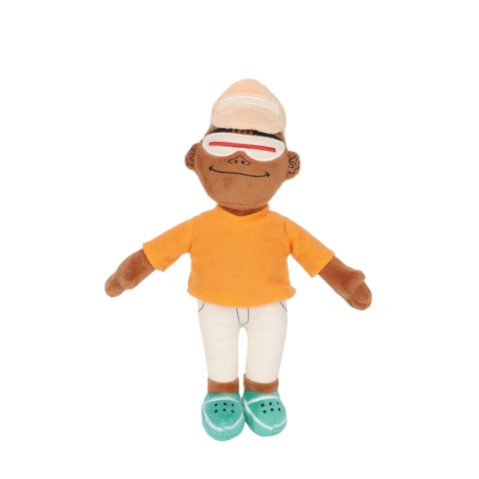 

Plush Stuffed Doll Soft Fabric Toy with Detailed Facial Features and Clothing Accessories Suitable for Collectors and Gift Giving One Size