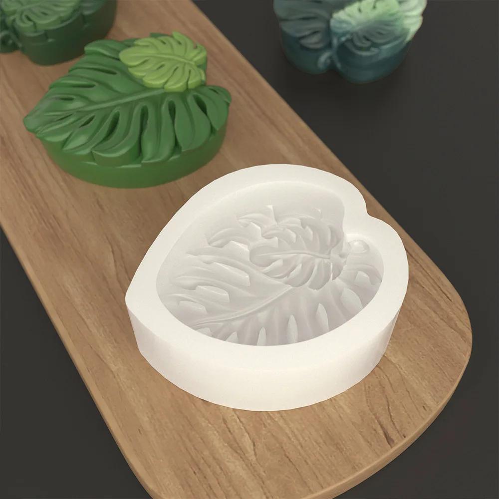 Turtle Backed Bamboo Leaves Silicone Mold for Handmade Secure Soap Resin Crafts DIY Botanical Artisan Creative Design Clay Mold