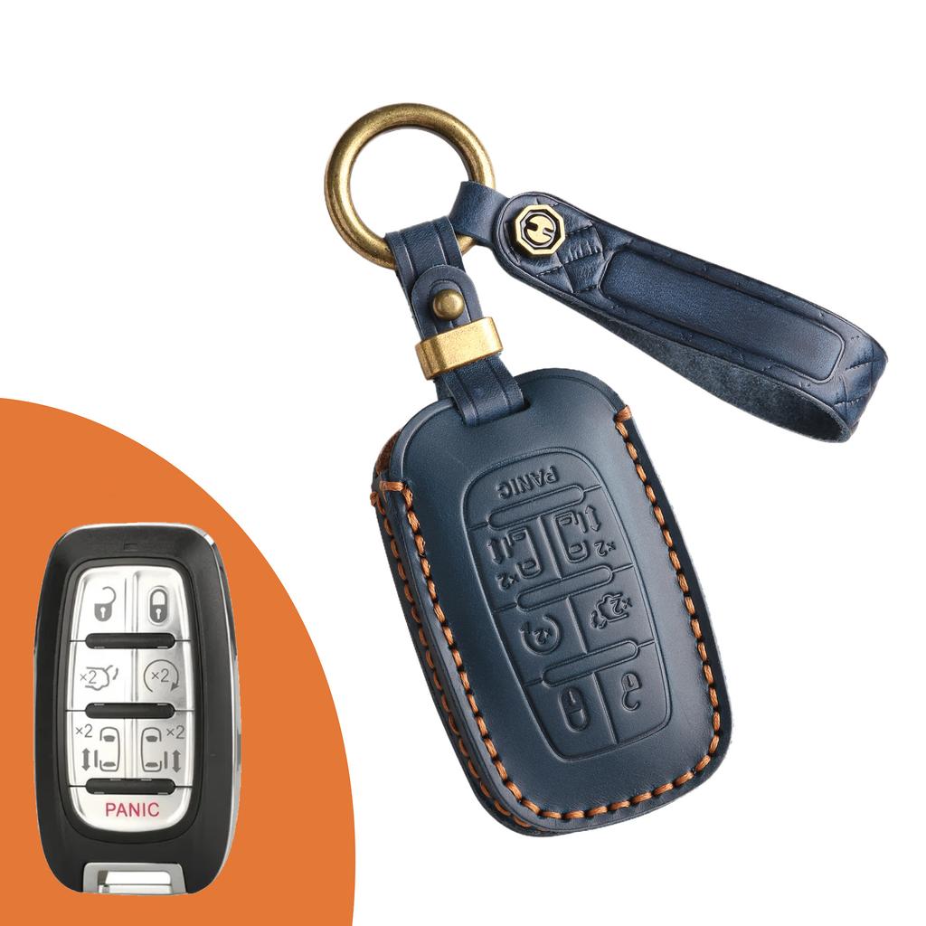 Leather Car Key Cover Is Suitable for Chrysler Dajielong Commercial Vehicle Special Leather Protective Cover