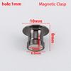 10Pcs Magnetic Clasp Brooch Locking Pin Backs Metal Pin Back Locking Pin Keepers Locking Clasp DIY Brooch Badge Jewelry Making