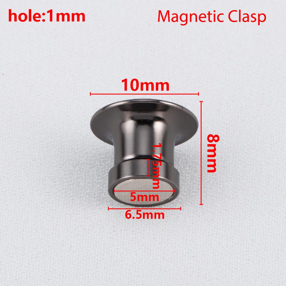 10Pcs Magnetic Clasp Brooch Locking Pin Backs Metal Pin Back Locking Pin Keepers Locking Clasp DIY Brooch Badge Jewelry Making