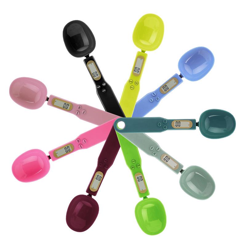 Přenosná přesná odměrka s váhou 0,1 g na léky a kuchyňské přísady