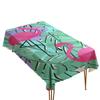Tropical Flamingo Rectangular Polyester Tablecloth for Dining and Coffee Tables