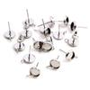 ( Kein Verblassen ) 6mm 8mm 10mm 12mm 20 Stück Edelstahl Vertikal hängende Ohrstecker, Ohrstecker Rohling/Basis, Passend für 6-12mm Cabochons,