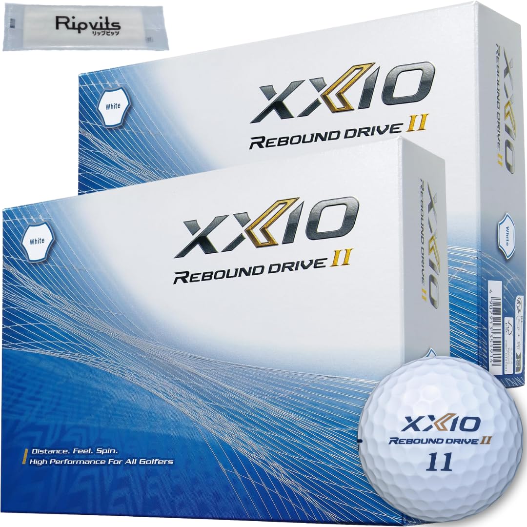 

XXIO Rebound Drive 2 White Golf Balls balls per with original cleaning sheet set (XNRD2WH3) (24 dozen) белый