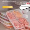 Portable Sub-Packed Meat Compartment Box 4/5/6Grids Onion Ginger Fresh Storage