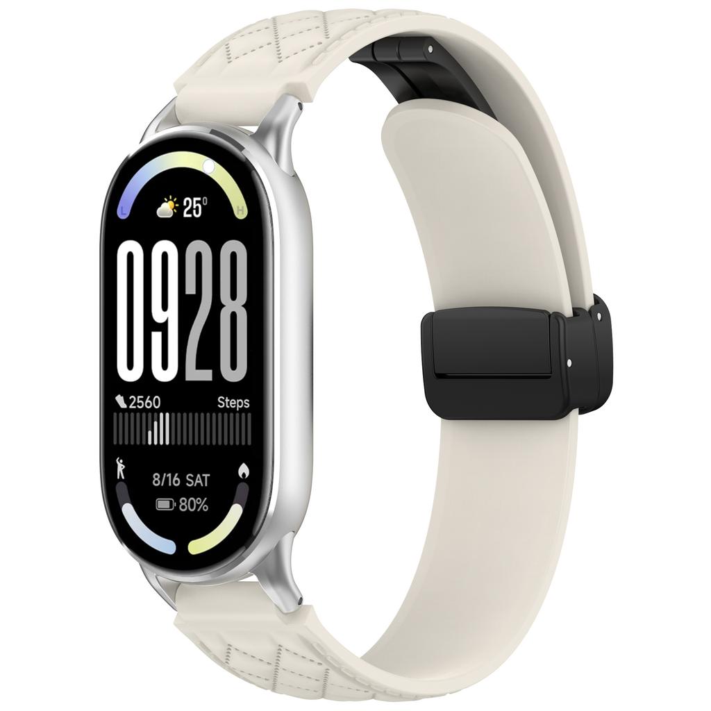Magnetic Sport Band for Miband 10/9/8 Silicone Strap For Xiaomi Watch 8/9/10 NFC Smartwatch Replacement Women Bracelet