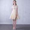 Evening dress   new one-word shoulder certificate dress bridesmaid dress women's thin banquet bridesmaid group sisters dress