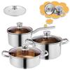 Durable Stainless Steel Pot Lid Holding Lifting Handle Heat Resistant Pan Lid Grip Replacement Knob Cookware Parts
