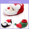 Cute Kids Baby Girls Boys Toddler Christmas Shoes Winter Soft Slippers Santa Claus