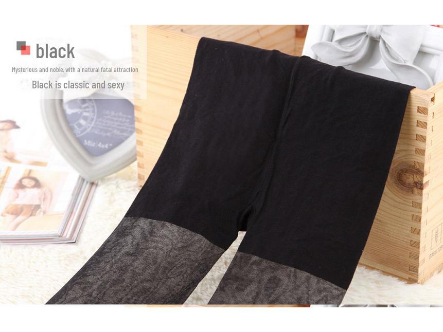 Fenna Women's 10D Core-Spun Silk Thin Pantyhose for Spring and Summer